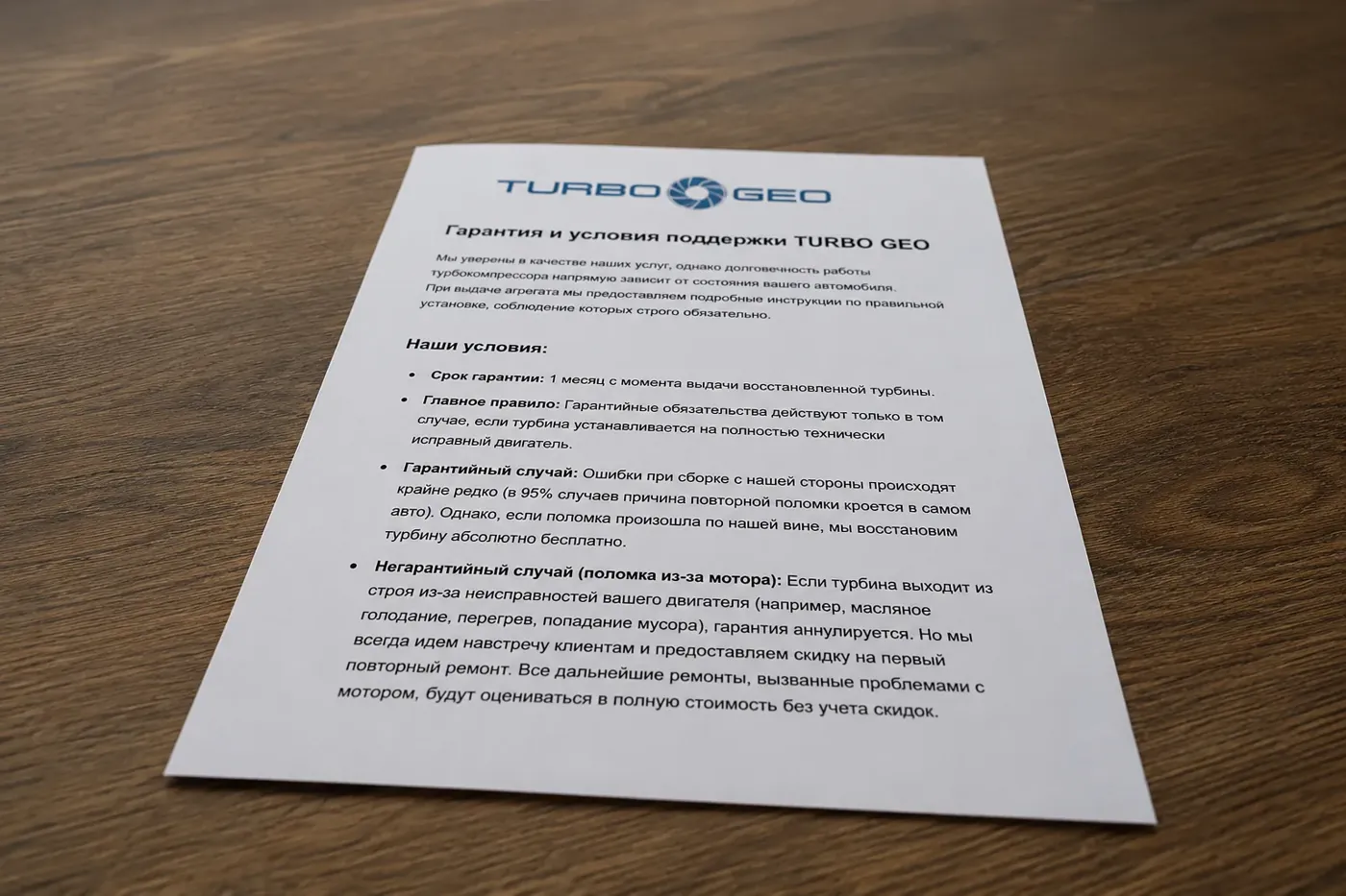Turbo exchange